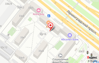 Бард на Ленинградском проспекте на карте