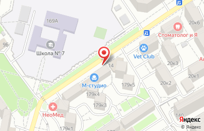 Диагностический центр Хеликс на улице Омелькова в Анапе на карте