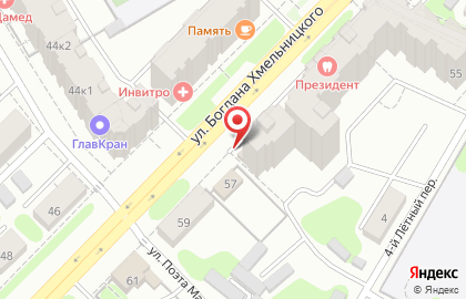 ОАО Северный банк Сбербанка России на улице Богдана Хмельницкого на карте