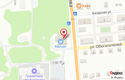 Супермаркет Магнит на Тимирязева на карте