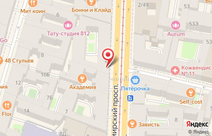 Антикварный магазин Антик на Владимирском проспекте на карте