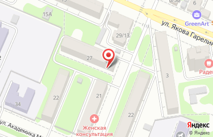 Продовольственный магазин на улице Войкова на карте