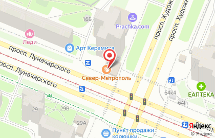 Салон продаж МТС на проспекте Художников на карте
