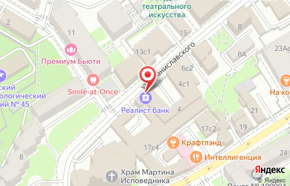 Реалист банк в Москве на карте