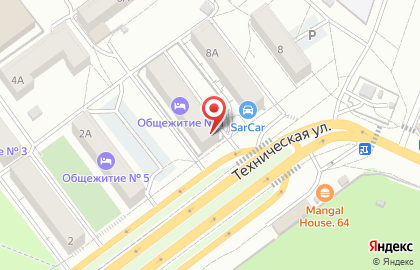 Общежитие, СГАУ в Ленинском районе на карте
