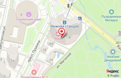 Март на проспекте Пушкина на карте