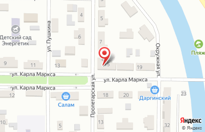 Точка по продаже фастфуда на улице К.Маркса на карте