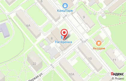 Супермаркет Пятёрочка в Москве на карте