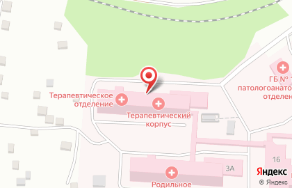 Городская больница на улице Металлургов, 3а в Первоуральске на карте