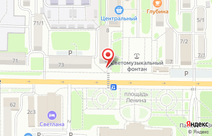 Магазин профессиональной косметики Парикмахер на площади Ленина на карте