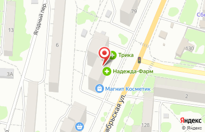 ТРИКА на Октябрьской улице на карте