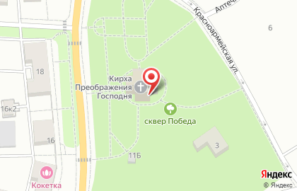 Евангелическо-лютеранский приход, Церковь Преображения Господня на карте