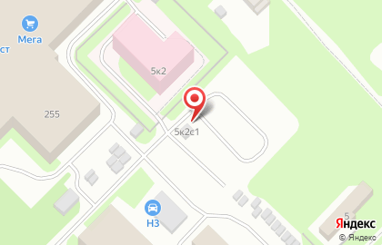 Автостоянка в Архангельске на карте