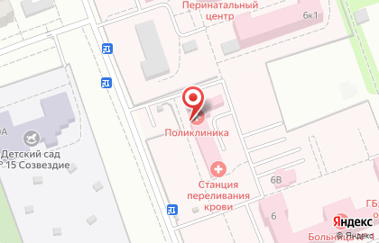 Поликлиника Энгельсская городская клиническая больница №1 в Энгельсе, на Весенней улице 6 к4 на карте