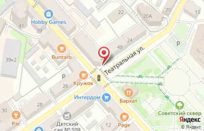Детский сад №109, компенсирующего вида для детей с нарушениями речи на карте