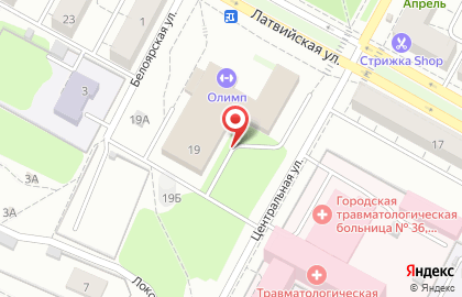 Высшая школа карате Панда на Латвийской улице на карте