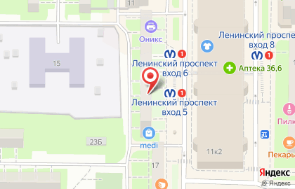 Магазин разливного пива Лит.Ра на Ленинском проспекте на карте
