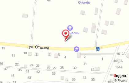 База отдыха Огонек в Волгодонске на карте