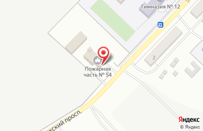 Пожарная часть №54 в Краснооктябрьском районе на карте