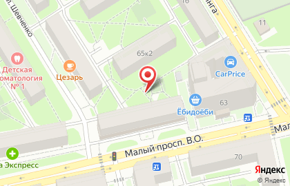 СПРОС в Василеостровском районе на карте