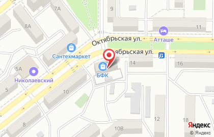Образовательный центр Интерра на Октябрьской улице на карте