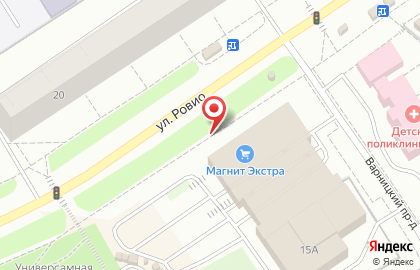 Оператор сотовой связи TELE2 Петрозаводск на улице Ровио на карте