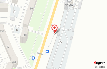 Автостоянка в Ханты-Мансийске на карте