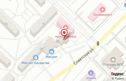 Парикмахерская Стрижка за Стрижкой на Советской улице на карте