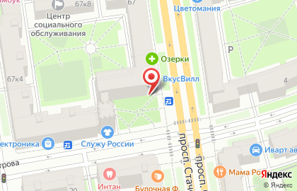 Магазин домашнего трикотажа на проспекте Стачек на карте