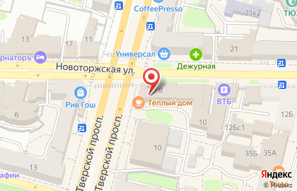 Языковая школа Антона Анисимова на Новоторжской на карте