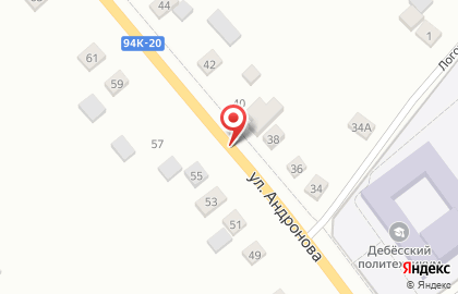 Аптека Планета Здоровья в Дебесах, на улице Андронова, 21 на карте