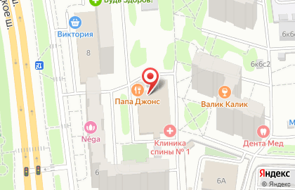 Центр Бубновского в Митино на карте