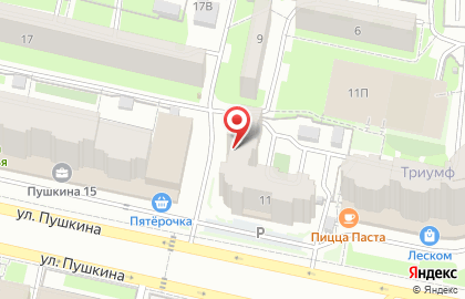 Кондитерская на ул. Пушкина, 11 на карте