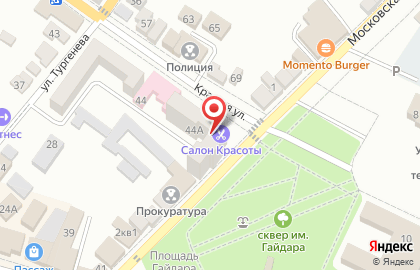 Продовольственный магазин Продукты, продовольственный магазин на Красной улице на карте