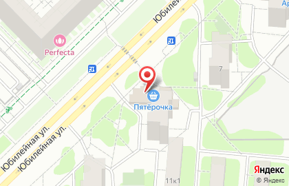 Супермаркет Пятёрочка на Юбилейной улице в Мытищах на карте