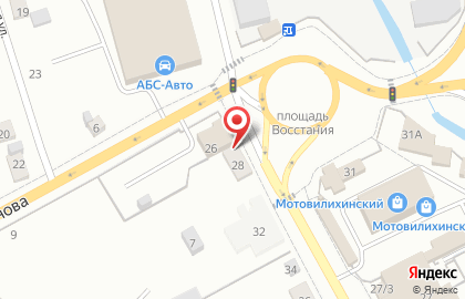 Оптово-розничный автомагазин Грант-Авто в Мотовилихинском районе на карте