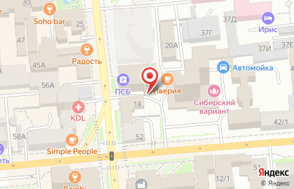 Стриптиз-клуб Чарли на улице Сурикова на карте