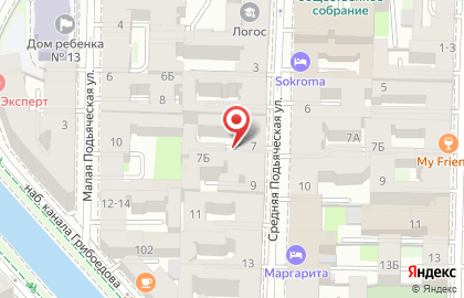 Нотариальная Контора на Средней Подьяческой улице на карте