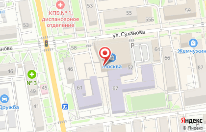 Обувной магазин Юничел на улице Суханова на карте