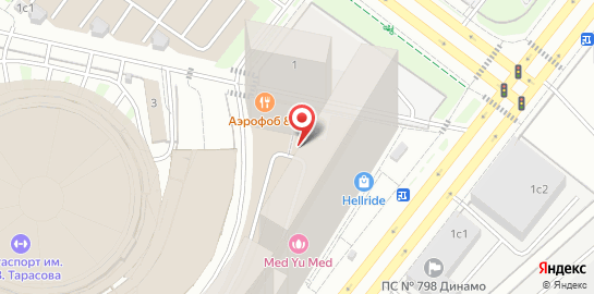 Студия массажа упругого тела XSIZE на метро ЦСКА на карте