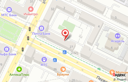 Связной на Первомайской улице на карте