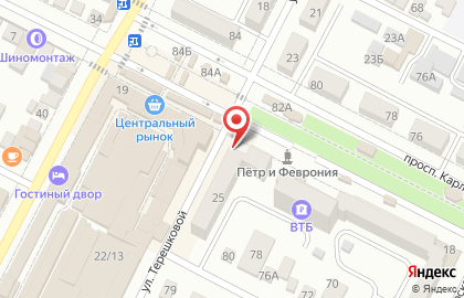 Магазин тканей в Ставрополе на карте