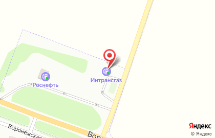 Интрансгаз на Воронежской улице на карте