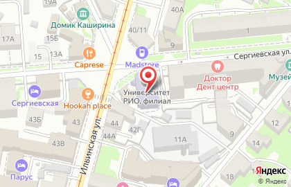 Сарасвати на Сергиевской улице на карте