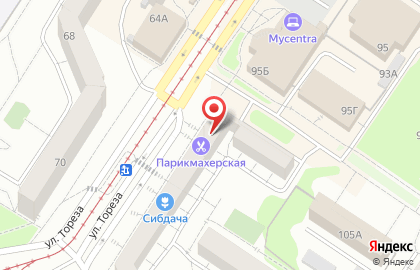 Магазин Золотой хмель на проспекте Тореза на карте