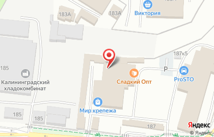 Магазин продуктов в Калининграде на карте