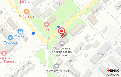 Аварийно-диспетчерская служба МРСК Северного Кавказа на карте