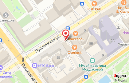 ООО Русфинанс Банк на Пушкинской улице на карте