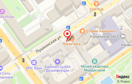 ОАО СКБ-банк на Пушкинской улице на карте