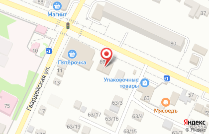 Продуктовый магазин в Омске на карте
